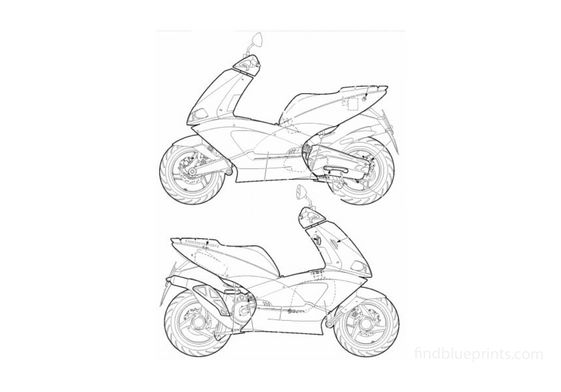Download drawing Aprilia Area 51 in ai pdf png svg formats